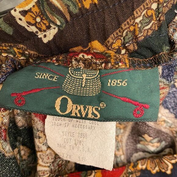Orvis Boho Maxie Cotton Multi Color Maxi Skirt Women Size 18 - Picture 3 of 5